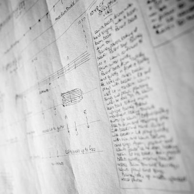 Photo of sheet music